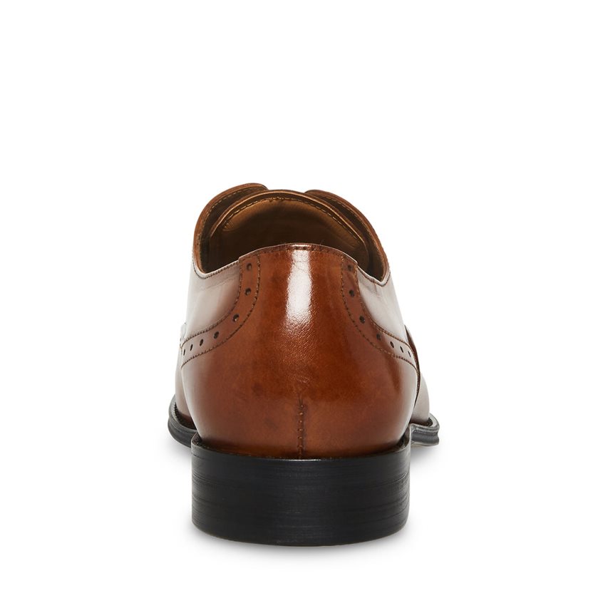 Zapatos Derby Steve Madden Zate Cuero Hombre Marrones | ES WX2896